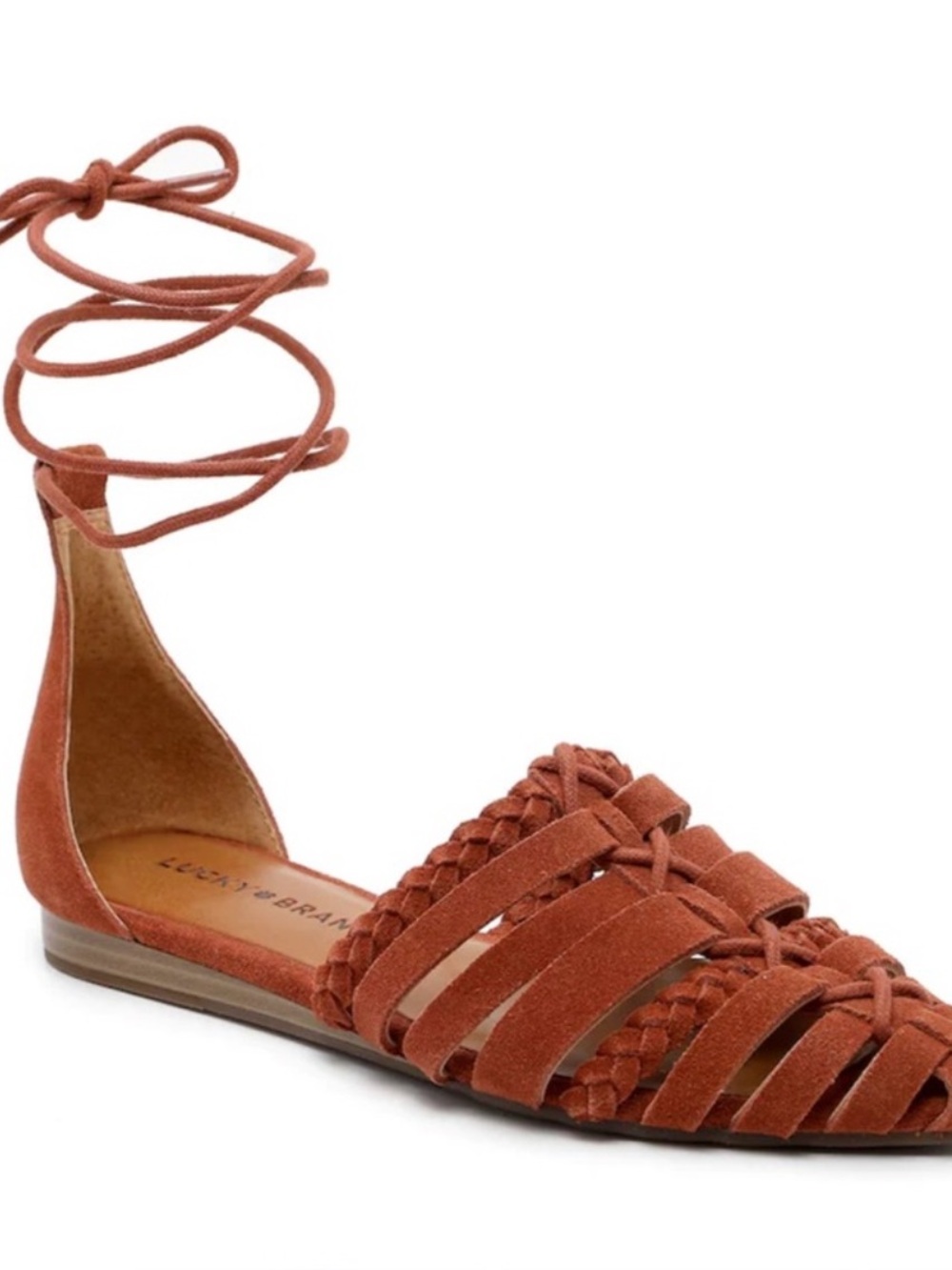 Lucky Brand Brocki Sandal Huarache Leather Gladiator Hippie Boho 9